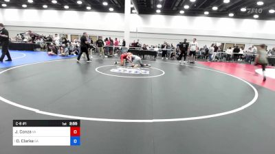126 lbs C-8 #1 - Joshua Conza, Virginia vs Dj Clarke, Georgia
