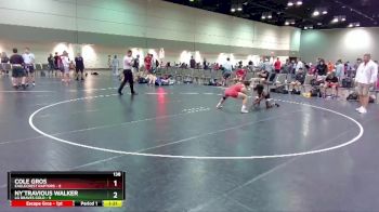 138 lbs Round 3 (16 Team) - Ny`Travious Walker, LG Braves Gold vs Cole Gros, Eaglecrest Raptors