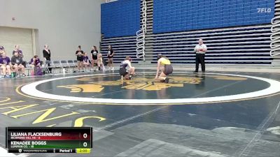 110 lbs 2nd Wrestleback (16 Team) - Liliana Flacksenburg, Richmond Hill HS vs Kenadee Boggs, Lumpkin Co.