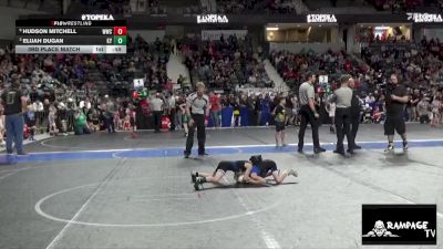 46 lbs 3rd Place Match - Elijah Dugan, Kansas YG vs Hudson Mitchell, WWC