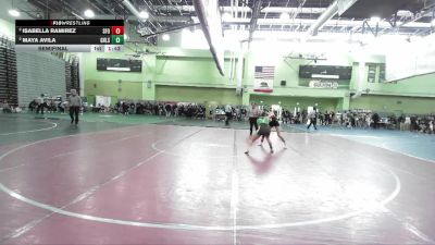 110 lbs Semifinal - Isabella Ramirez, SAN FERNANDO vs Maya Avila, GRANADA HILLS