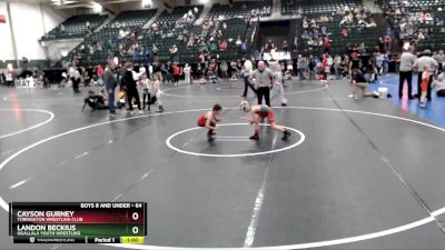 64 lbs 5th Place Match - Landon Beckius, Ogallala Youth Wrestling vs Cayson Gurney, Torrington Wrestling Club