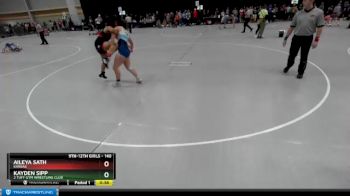 140 lbs Cons. Round 3 - Aileya Sath, Kansas vs Kayden Sipp, 2 Tuff Gym Wrestling Club