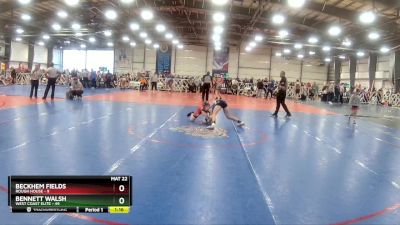 100 lbs Rd# 6- 9:00am Saturday Final Pool - Bennett Walsh, West Coast Elite vs Beckhem Fields, Rough House