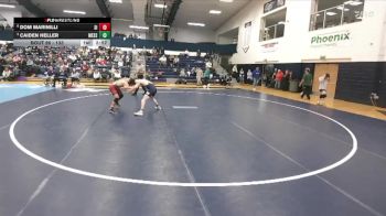 133 lbs Quarterfinal - Caiden Heller, Messiah vs Dom Marinilli, Stevens