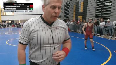125Black lbs Rr Rnd 2 - Logan Brzozowski, Harvard vs Brady Pruett, Penn
