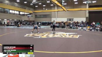 157 lbs Semifinal - Peyton Hearn, Thiel College vs Justin Ritchie, Baldwin Wallace