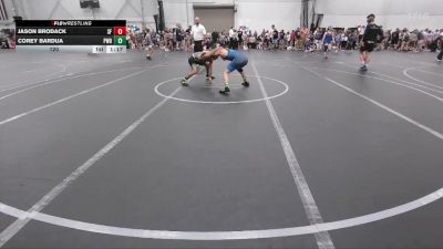 120 lbs Round 1 (6 Team) - Corey Bardua, Prime Wrestling Black vs Jason Brodack, Sly Fox