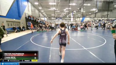 88 lbs Cons. Round 1 - Payton MacPherson, Riverton Wolf Pack Wrestling vs Tyden Beck, Box Elder Stingers