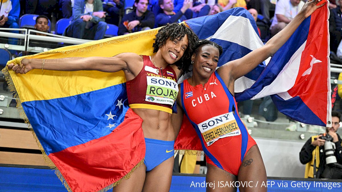 Cuba's Perez Hernandez Defends Triple Jump Title, Venezeula's Rojas Silver