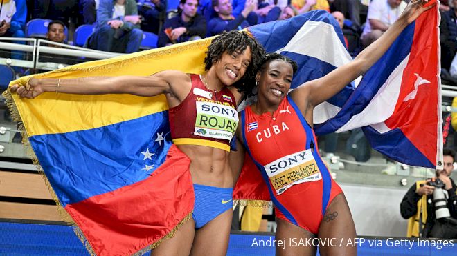 Cuba's Perez Hernandez Defends Triple Jump Title, Venezeula's Rojas Silver