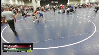 132 lbs Cons. Round 4 - Mikey Polyakov, Built By Brunson Wrestling vs Angelo Vargo, Midwest Xtreme Wrestling