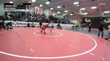 125 lbs Champ. Round 3 - Me`Kala James, Central East vs Violet VArgas, Frontier