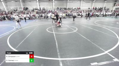 89 lbs Final - Ryne Simpson, Durango WC vs Daniel Gomez, Grant County Elite