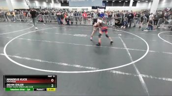 114 lbs Champ. Round 2 - Amadeus Kuck, Wisconsin vs Devin Ehler, Storm Youth Wrestling Club