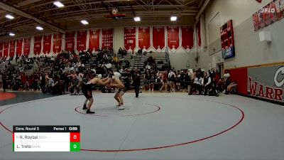 126 lbs Cons. Round 3 - Rocky Roybal, Rocky Mountain vs Lorrenzo Treto, Grand Junction