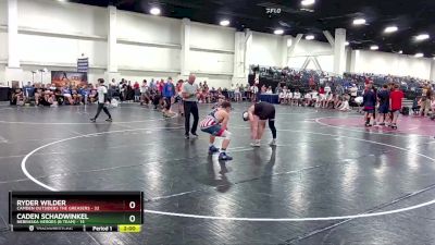 190 lbs Round 6 (8 Team) - Ryder Wilder, Camden Outsiders The Greasers vs Caden Schadwinkel, Nebraska Heroes (B Team)