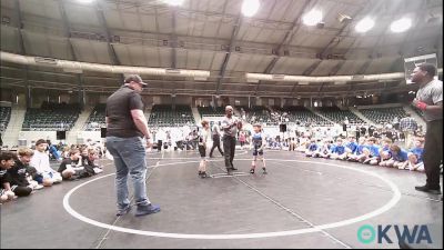 49 lbs Rr Rnd 1 - Silas Boyd, Harrah Little League Wrestling vs Bo Golden, Team Nomad