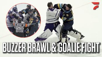 Buzzer Brawl And Goalie Fight In The BCHL!