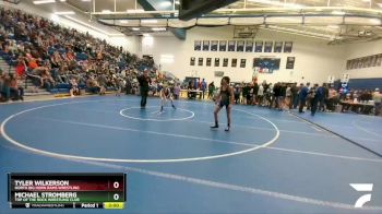 100 lbs Round 2 - Tyler Wilkerson, North Big Horn Rams Wrestling vs Michael Stromberg, Top Of The Rock Wrestling Club