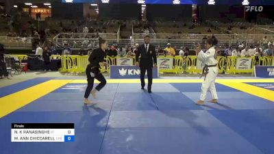 NATASHA K RANASINGHE vs MARNÉ ANN CHICCARELLI 2023 Pan Jiu Jitsu IBJJF Championship