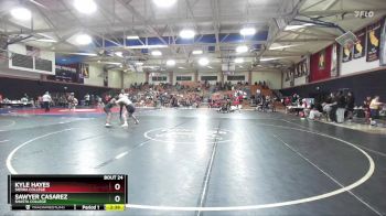 165 lbs Champ. Round 1 - Kyle Hayes, Sierra College vs Sawyer Casarez, Shasta College