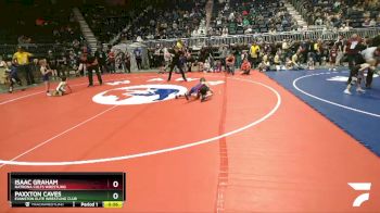 45 lbs Champ. Round 2 - Paxxton Caves, Evanston Elite Wrestling Club vs Isaac Graham, Natrona Colts Wrestling