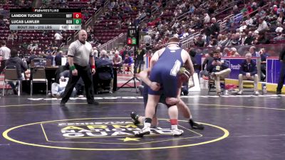 215 lbs Quarterfinal - Landon Tucker, Mifflinburg vs Lucas Lawler, Bishop McDevitt