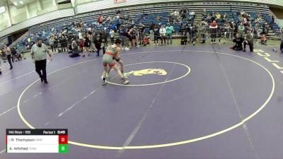 14U Boys - 105 lbs Cons. Round 5 - Rocky Thompson, Open Mats Wrestling Club vs Alexander Whitted, Tennessee