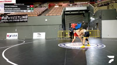 Cadet Boys Lower - 126 lbs Cons. Round 6 - Raymond Carbajal, Santa Fe High School Wrestling vs Lucas Carbajal, Temecula Valley High School Wrestling