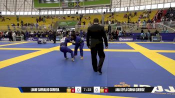 Ana Keyla Cunha Queiroz vs Luane Carvalho Correia 2025 Brasileiro Jiu-Jitsu IBJJF