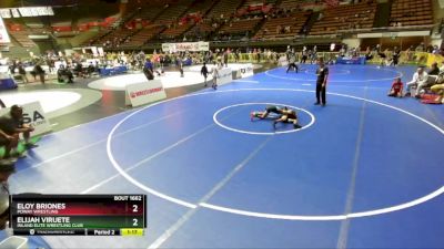 78 lbs Semifinal - Elijah Viruete, Inland Elite Wrestling Club vs Eloy Briones, Poway Wrestling