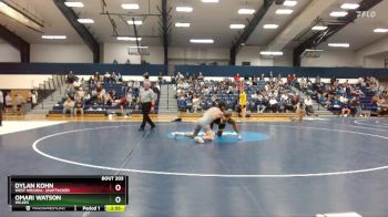 184 lbs Quarterfinal - Omari Watson, Wilkes vs Dylan Kohn, West Virginia- Unattached