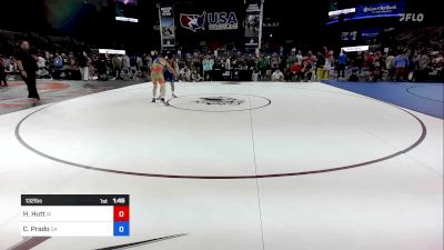 132 lbs Cons 32 #1 - Hayden Hutt, IA vs Cash Prado, GA