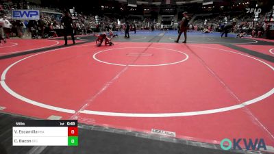 58 lbs Round Of 16 - Victor Escamilla, RSA RedStorm vs Carson Bacon, Owasso Takedown Club