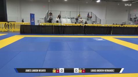 Lukas Andrew Hernandez vs James Landon Weaver 2026 Pan IBJJF Jiu-Jitsu No-Gi Championship