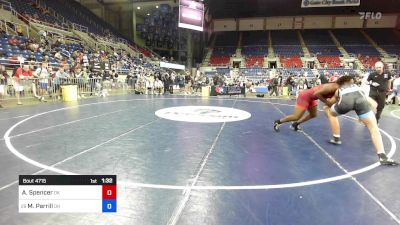 215 lbs Rnd Of 64 - ASyiah Spencer, OK vs Mason Parrill, OH