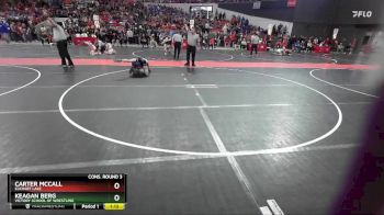 105 lbs Cons. Round 3 - Keagan Berg, Victory School Of Wrestling vs Carter McCall, Elkhart Lake