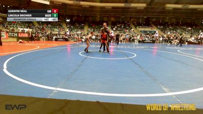 76 lbs Quarterfinal - Quentin Neal, Greater Heights Wrestling vs Lincoln Brower, Mat Assassins