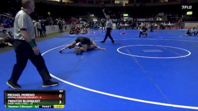 197 lbs Trenton Blomquist, Embry-Riddle (Ariz.) vs Michael Moreno, Arizona Christian University