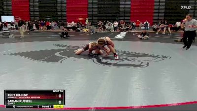 141 lbs Quarterfinal - Trey Dillow, University Of Central Missouri vs Sabian Russell, Quincy