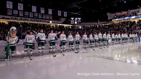 Trey Augustine Makes 41 Saves In Michigan State Hockey Victory Over UConn