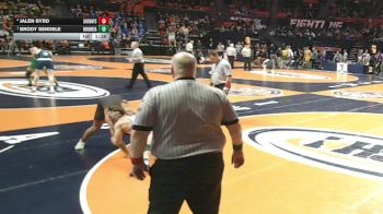 3A 175 lbs Semifinal - Brody Sendele, Rockton (Hononegah) vs Jalen Byrd, New Lenox (Lincoln-Way Central)