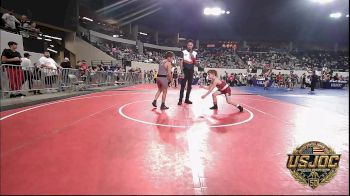 83 lbs Quarterfinal - Tobias Roundtree, ARDMORE TAKEDOWN CLUB vs Lennox Gallegos, Panhandle RTC