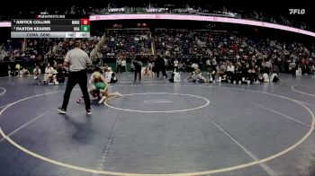 1A 113 lbs Cons. Semi - Justice Collins, Mount Airy High School vs Paxton Kearns, Uwharrie Charter Academy