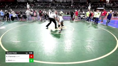 160 lbs Quarterfinal - Ryan Flammer, Olympic vs Justus Bird, Golgotha