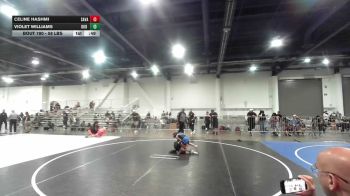 58 lbs Final - Celine Hashmi, Savage House WC vs Violet Williams, DUB Wrestling