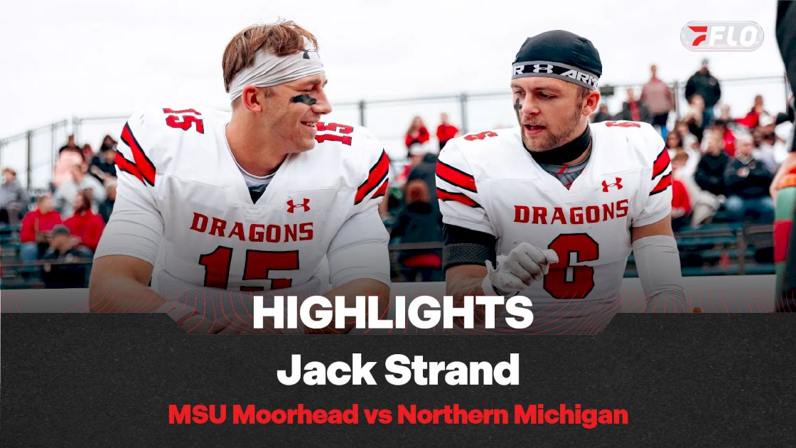 Jack Strand Highlights For MSU Moorhead Football Vs NMU