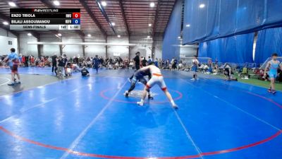 157 lbs Semifinal - Enzo Triola, Ruthless - HS vs Bilali Assoumanou, Refugee All-Stars - HS