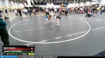 100 lbs Cons. Round 5 - Riley Banyas, OH vs Isabella Bocanegra, AZ